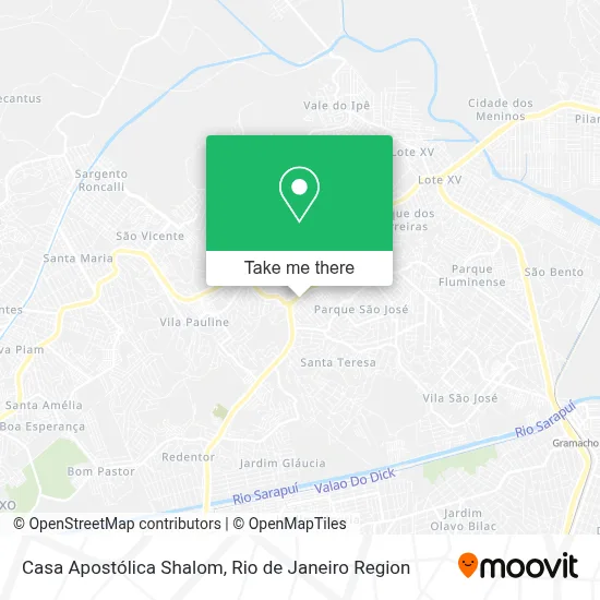 Casa Apostólica Shalom map
