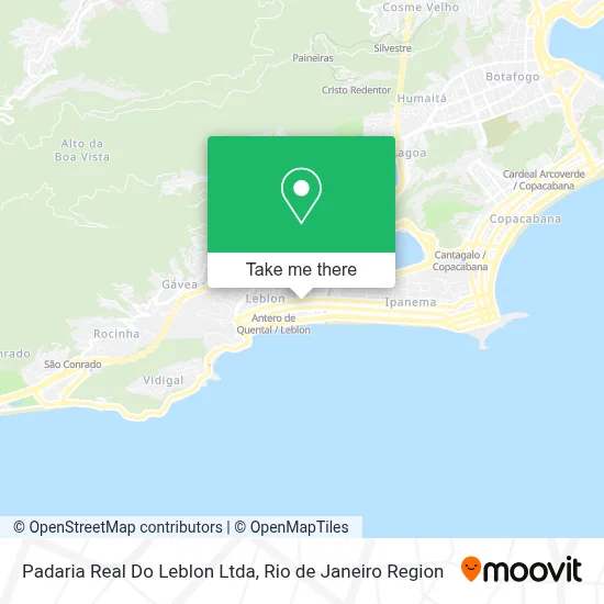 Padaria Real Do Leblon Ltda map
