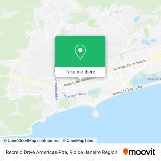 Recreio Drive Americas-Rda map