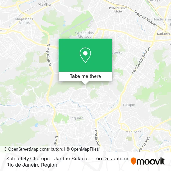 Salgadely Champs - Jardim Sulacap - Rio De Janeiro map