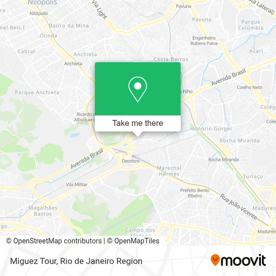Miguez Tour map