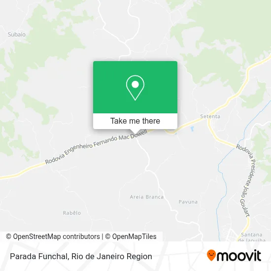 Parada Funchal map