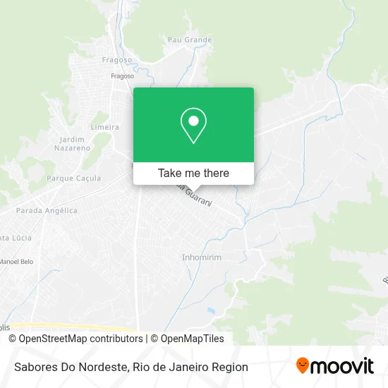 Sabores Do Nordeste map