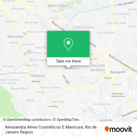 Alessandra Alves Cosméticos E Manicure map