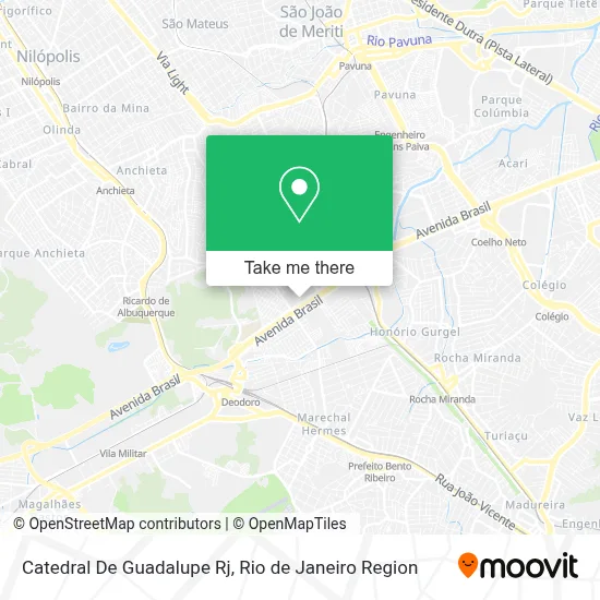 Catedral De Guadalupe Rj map