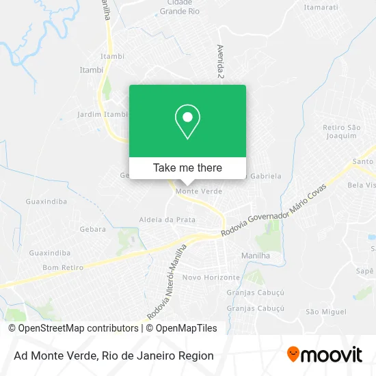 Ad Monte Verde map