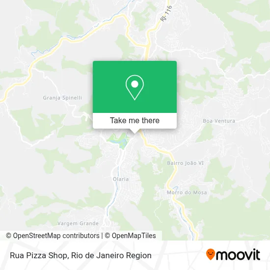 Rua Pizza Shop map