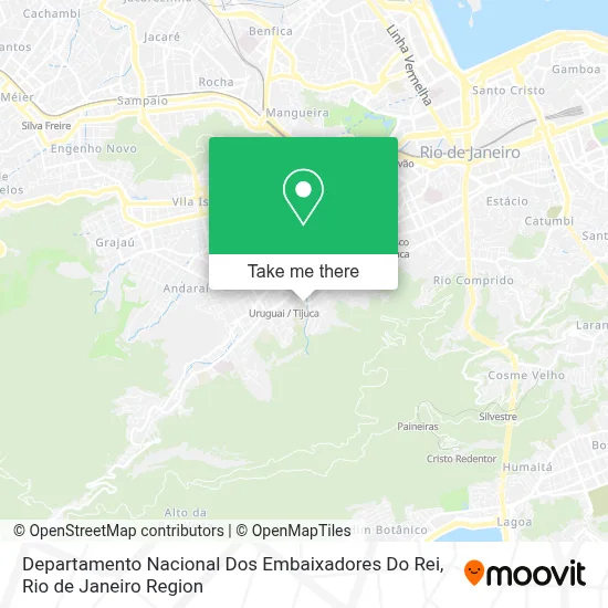 Departamento Nacional Dos Embaixadores Do Rei map