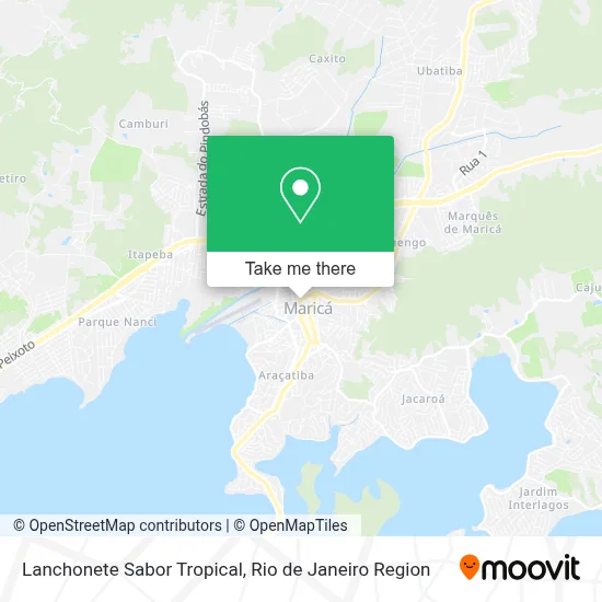 Lanchonete Sabor Tropical map