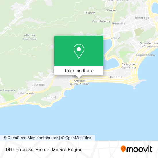 DHL Express map