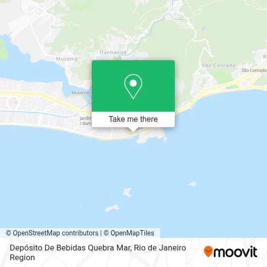 Depósito De Bebidas Quebra Mar map