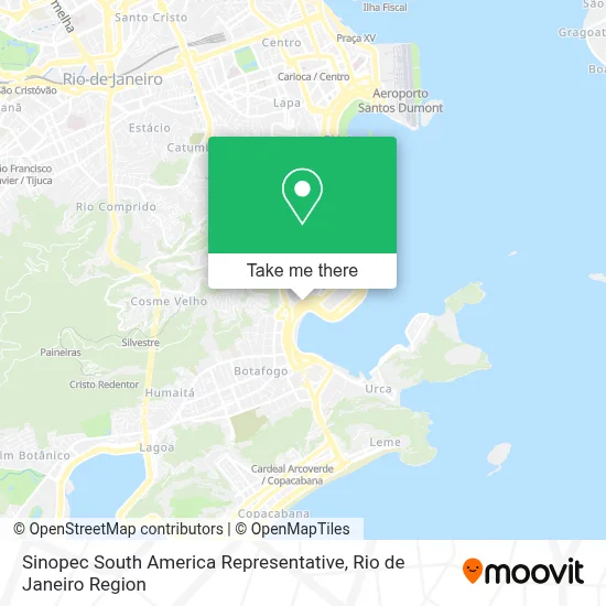 Sinopec South America Representative map