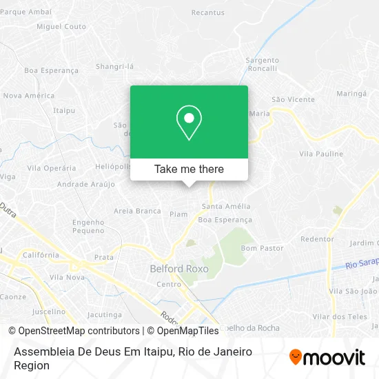 Assembleia De Deus Em Itaipu map