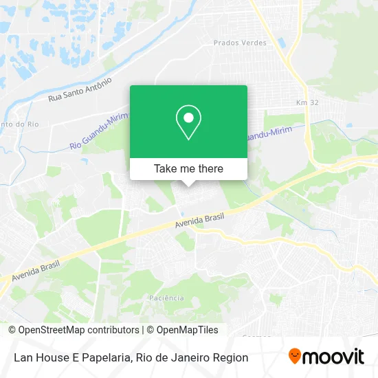 Lan House E Papelaria map