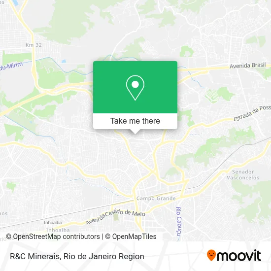 R&C Minerais map