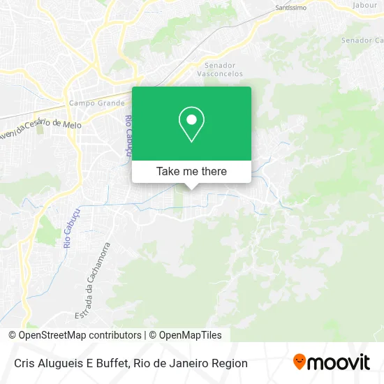Cris Alugueis E Buffet map