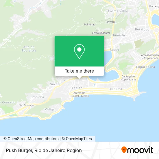 Push Burger map