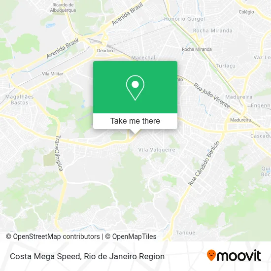 Costa Mega Speed map