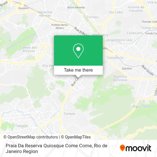 Praia Da Reserva Quiosque Come Come map