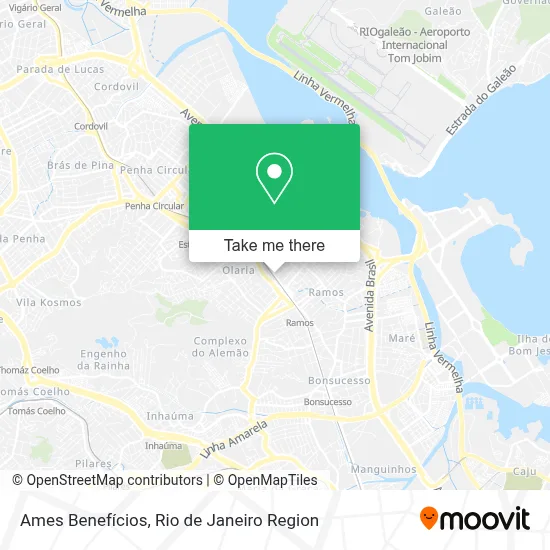 Ames Benefícios map