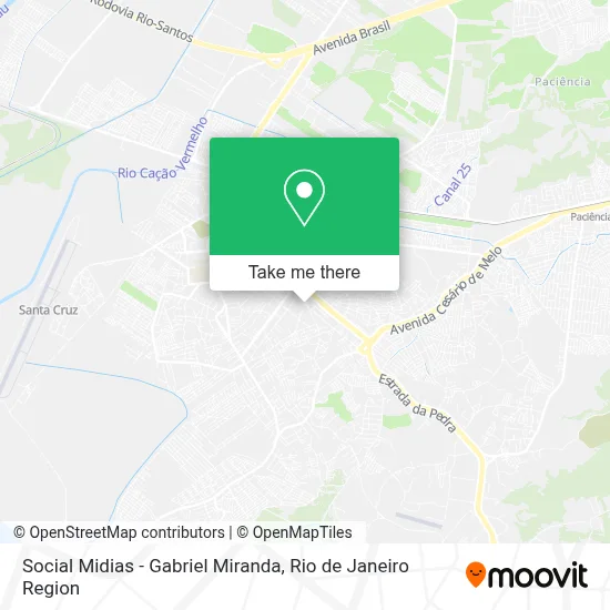 Social Midias - Gabriel Miranda map