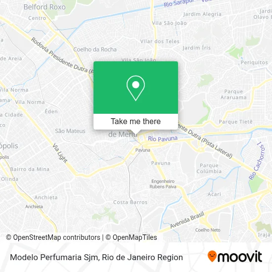Modelo Perfumaria Sjm map
