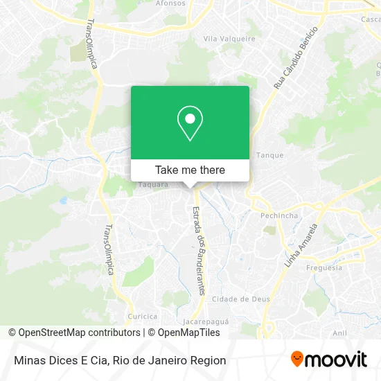 Minas Dices E Cia map