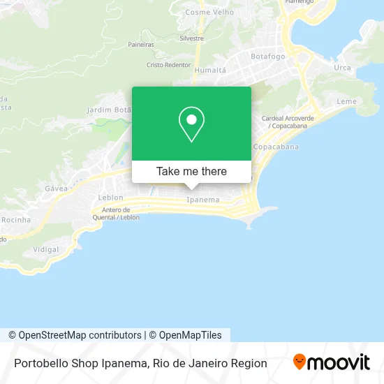 Portobello Shop Ipanema map