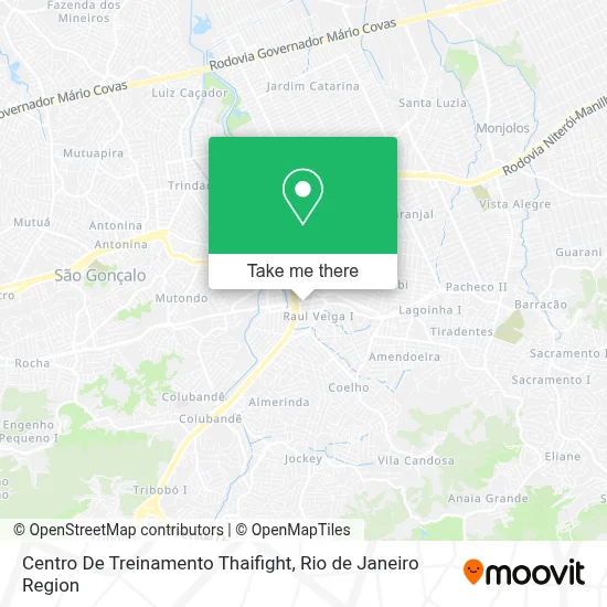 Centro De Treinamento Thaifight map