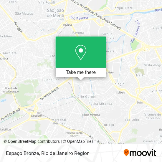 Espaço Bronze map