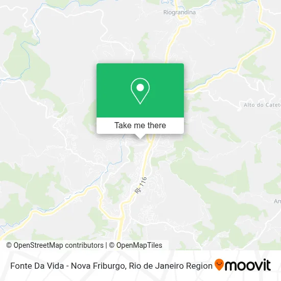 Fonte Da Vida - Nova Friburgo map