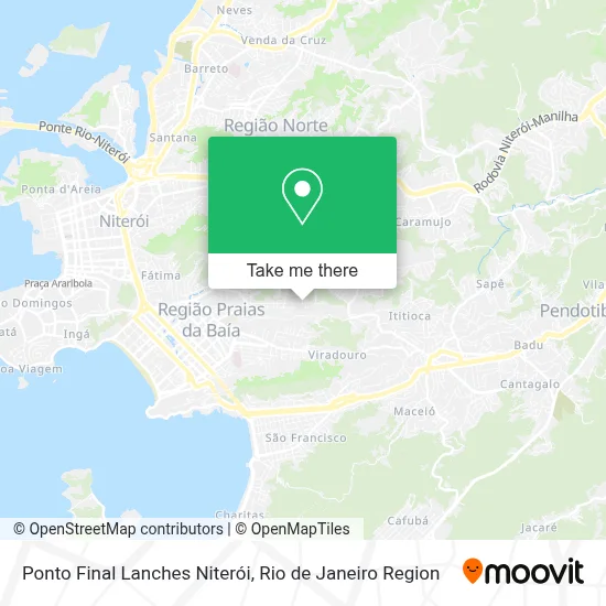 Ponto Final Lanches Niterói map