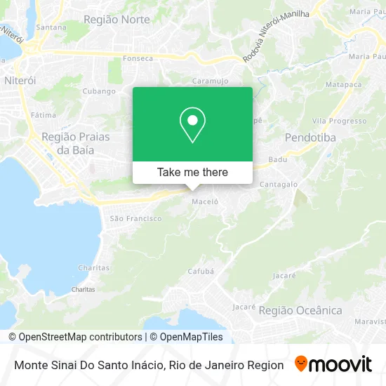 Monte Sinai Do Santo Inácio map