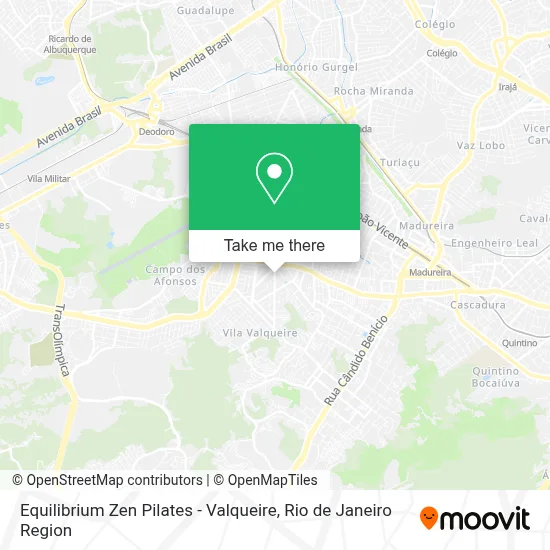Equilibrium Zen Pilates - Valqueire map