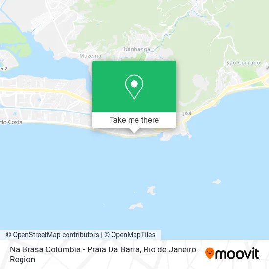 Na Brasa Columbia - Praia Da Barra map