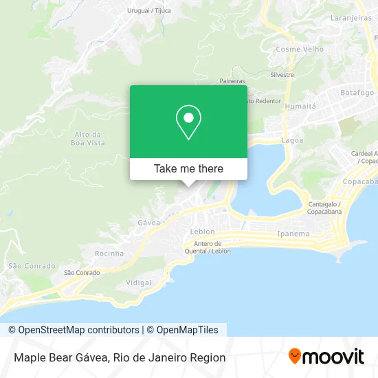 Maple Bear Gávea map