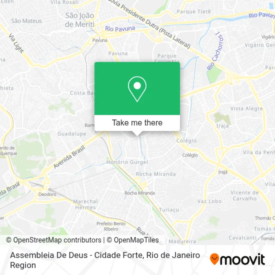 Assembleia De Deus - Cidade Forte map