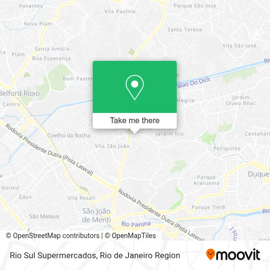 Rio Sul Supermercados map