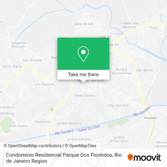Condomínio Residencial Parque Dos Florindos map