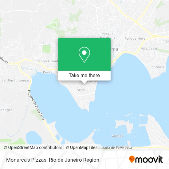 Monarca's Pizzas map