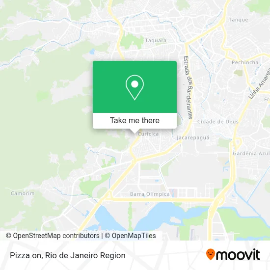 Pizza on map