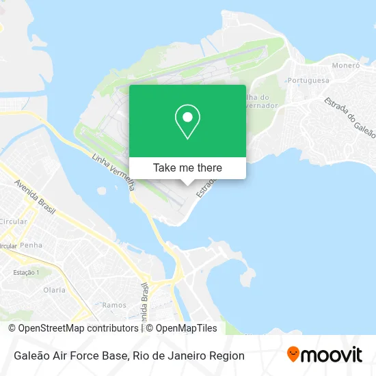 Galeão Air Force Base map