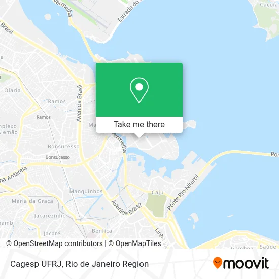 Cagesp UFRJ map