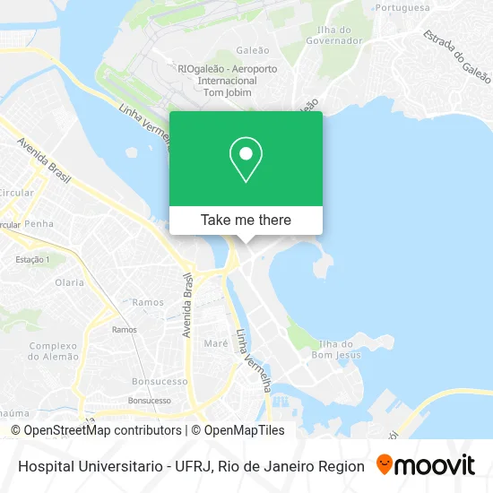 Hospital Universitario - UFRJ map