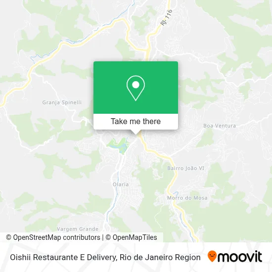 Oishii Restaurante E Delivery map