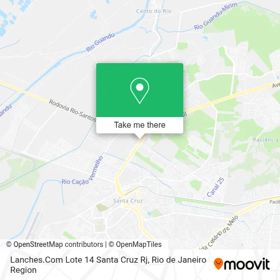 Lanches.Com  Lote 14 Santa Cruz Rj map