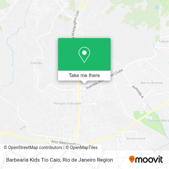 Barbearia Kids Tio Caio map