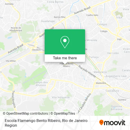 Escola Flamengo Bento Ribeiro map