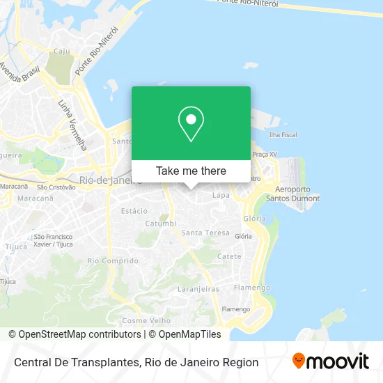 Central De Transplantes map