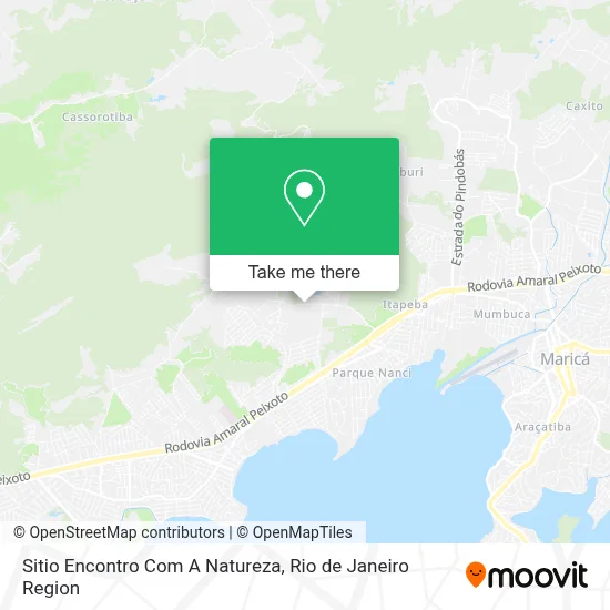 Sitio Encontro Com A Natureza map